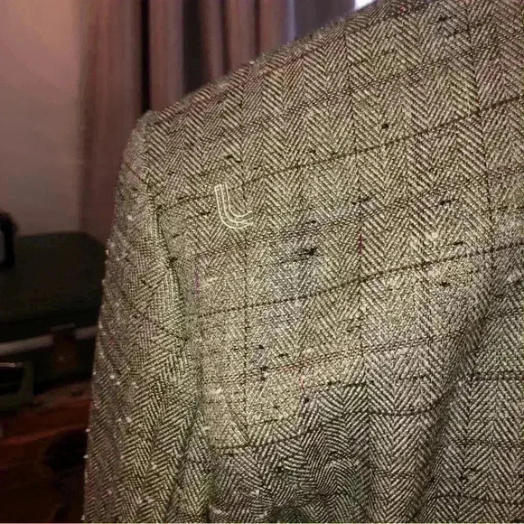 Lole  faux tweed fleece lined double breasted jacket - Picture 7 of 10